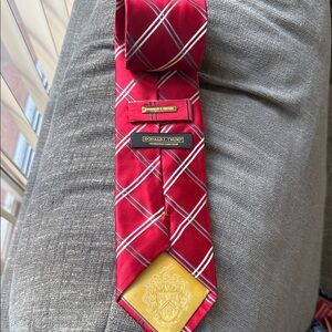 Donald Trump Red Plaid Silk Tie
